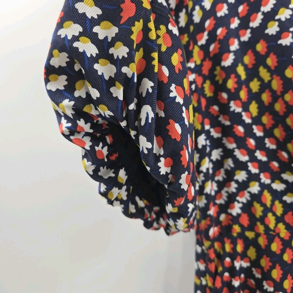 Anthropologie Maeve Melody Mini Dress Size US 8 Floral Puff Sleeve Multicolor - Picture 9 of 16